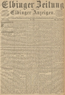 Elbinger Zeitung und Elbinger Anzeigen, Nr. 172 Donnerstag 26. Juli 1894
