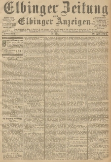 Elbinger Zeitung und Elbinger Anzeigen, Nr. 174 Sonnabend 28. Juli 1894