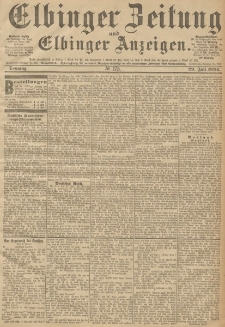 Elbinger Zeitung und Elbinger Anzeigen, Nr. 175 Sonntag 29. Juli 1894