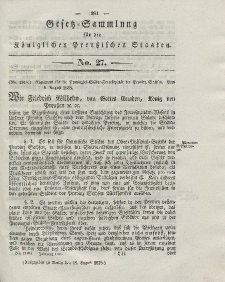Gesetz-Sammlung für die Königlichen Preussischen Staaten, 17. August 1838, nr. 27.