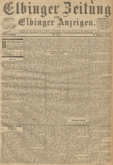 Elbinger Zeitung und Elbinger Anzeigen, Nr. 178 Donnerstag 2. August 1894