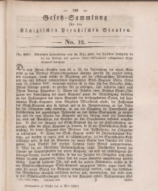 Gesetz-Sammlung für die Königlichen Preussischen Staaten, 4. Mai 1839, nr. 12.