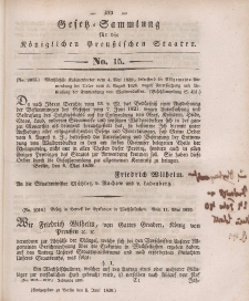 Gesetz-Sammlung für die Königlichen Preussischen Staaten, 8. Juni 1839, nr. 15.