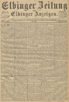 Elbinger Zeitung und Elbinger Anzeigen, Nr. 180 Sonnabend 4. August 1894