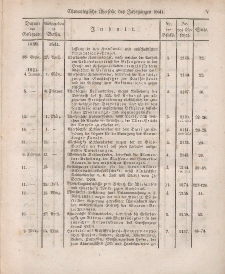 Gesetz-Sammlung für die Königlichen Preussischen Staaten (Chronologische Uebersicht), 1841