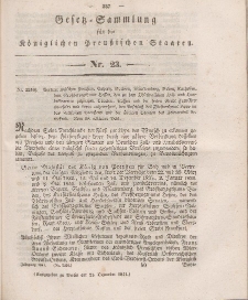 Gesetz-Sammlung für die Königlichen Preussischen Staaten, 21. Dezember 1841, nr. 23.