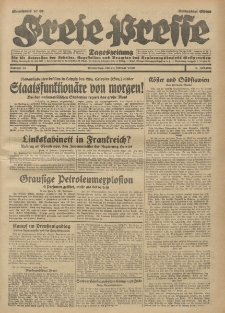 Freie Presse, Nr. 43 Donnerstag 20. Februar 1930 6. Jahrgang