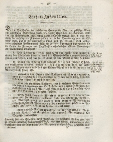 Gesetz-Sammlung für die Königlichen Preussischen Staaten (Censur-Instruktion), 1843
