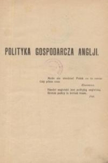 Polityka gospodarcza Anglji