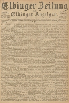 Elbinger Zeitung und Elbinger Anzeigen, Nr. 191 Freitag 17. August 1894