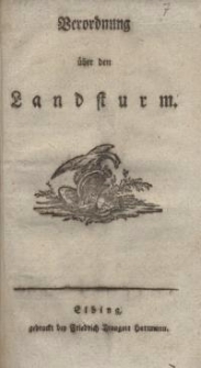 Verordnung über den Landsturm
