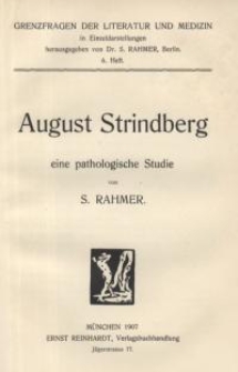 August Strindberg : Eine pathologische Studie