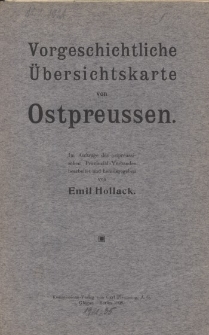 Vorgeschichte Übersischtskarte von Preussen (mapa)