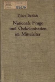 Nationale frage und Ostkolonisation im Mittelalter