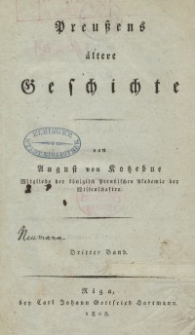 Preussens ältere Geschichte. Bd. 3