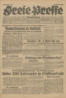 Freie Presse, Nr. 55 Donnerstag 6. März 1930 6. Jahrgang