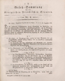 Gesetz-Sammlung für die Königlichen Preussischen Staaten, 16. Januar 1849, nr. 4.