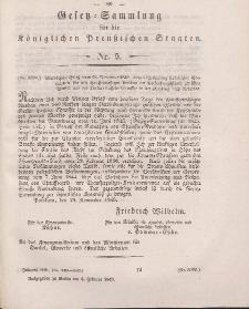 Gesetz-Sammlung für die Königlichen Preussischen Staaten, 6. Februar 1849, nr. 5.
