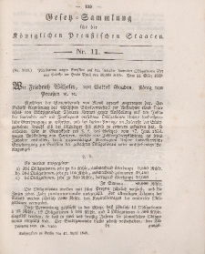 Gesetz-Sammlung für die Königlichen Preussischen Staaten, 17. April 1849, nr. 11.