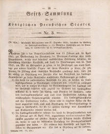 Gesetz-Sammlung für die Königlichen Preussischen Staaten, 20. Januar 1845, nr. 3.