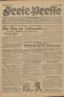 Freie Presse, Nr. 68 Freitag 21. März 1930 6. Jahrgang