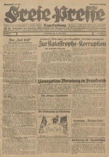 Freie Presse, Nr. 69 Sonnabend 22. März 1930 6. Jahrgang