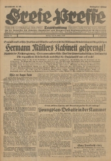 Freie Presse, Nr. 74 Freitag 28. März 1930 6. Jahrgang