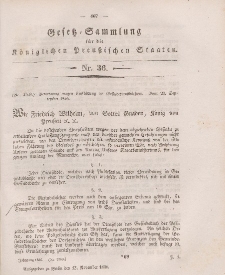Gesetz-Sammlung für die Königlichen Preussischen Staaten, 13. November 1846, nr. 36.