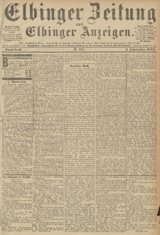 Elbinger Zeitung und Elbinger Anzeigen, Nr. 204 Sonnabend 01. September 1894