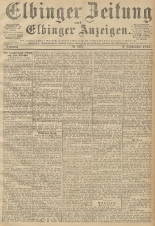 Elbinger Zeitung und Elbinger Anzeigen, Nr. 206 Sonntag 02. September 1894