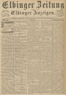Elbinger Zeitung und Elbinger Anzeigen, Nr. 207 Mittwoch 05. September 1894