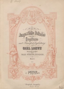 Ausgewählte Balladen für eine Singstimme. Bd. 1