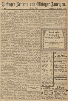 Elbinger Zeitung und Elbinger Anzeigen, Nr. 227 Donnerstag 27. September 1894