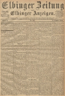 Elbinger Zeitung und Elbinger Anzeigen, Nr. 232 Mittwoch 03. October 1894