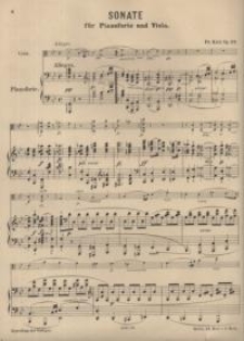 Sonate für Pianoforte und Viola. Op. 67