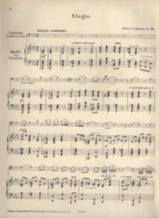 Elegie : Op. 29. Violoncello ; Harfe