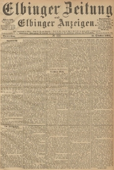 Elbinger Zeitung und Elbinger Anzeigen, Nr. 239 Donnerstag 11. October 1894