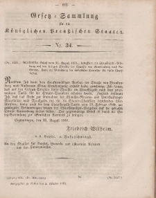 Gesetz-Sammlung für die Königlichen Preussischen Staaten, 4. Oktober, 1851, nr. 34.