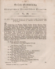 Gesetz-Sammlung für die Königlichen Preussischen Staaten, 5. Dezember, 1851, nr. 40.