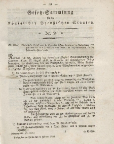 Gesetz-Sammlung für die Königlichen Preussischen Staaten, 9. Februar, 1853, nr. 2.