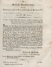 Gesetz-Sammlung für die Königlichen Preussischen Staaten, 28. Juli, 1853, nr. 36.