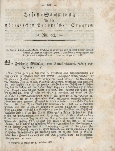Gesetz-Sammlung für die Königlichen Preussischen Staaten, 13. Oktober, 1853, nr. 54.