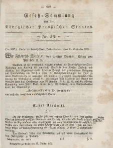 Gesetz-Sammlung für die Königlichen Preussischen Staaten, 27. Oktober, 1853, nr. 56.