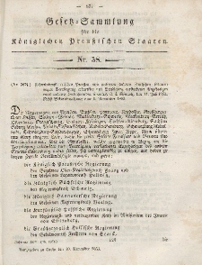Gesetz-Sammlung für die Königlichen Preussischen Staaten, 10. November, 1853, nr. 58.