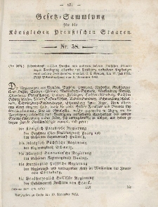 Gesetz-Sammlung für die Königlichen Preussischen Staaten, 10. November, 1853, nr. 58.