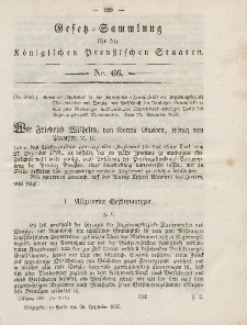 Gesetz-Sammlung für die Königlichen Preussischen Staaten, 28. Dezember, 1853, nr. 66.