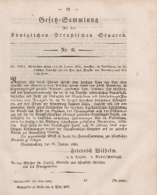 Gesetz-Sammlung für die Königlichen Preussischen Staaten, 4. März, 1854, nr. 6.