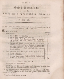 Gesetz-Sammlung für die Königlichen Preussischen Staaten, 12. Juli, 1854, nr. 27.