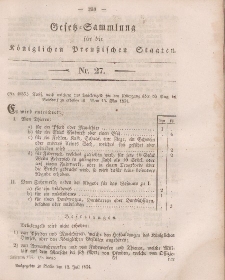 Gesetz-Sammlung für die Königlichen Preussischen Staaten, 12. Juli, 1854, nr. 27.