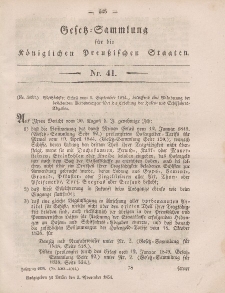 Gesetz-Sammlung für die Königlichen Preussischen Staaten, 3. November, 1854, nr. 41.